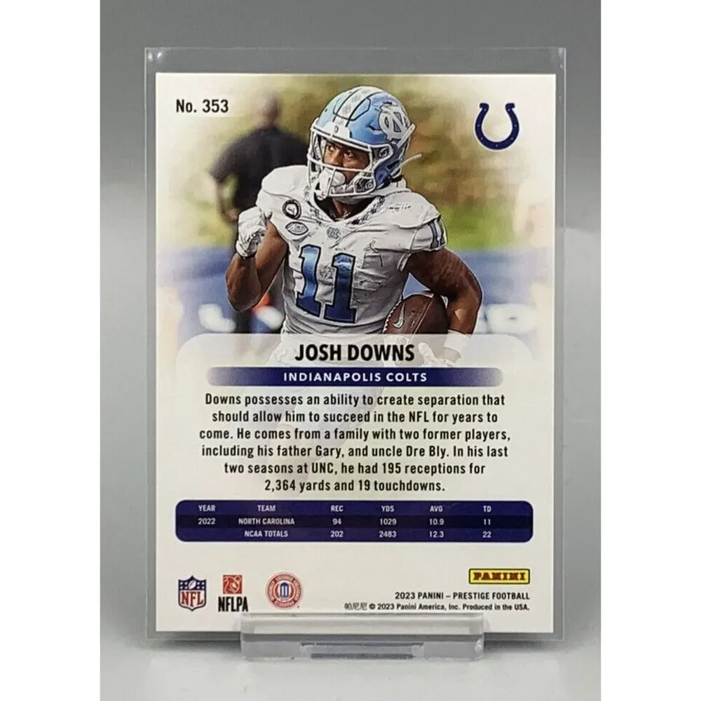 2023 Prestige Xtra Points‎ Blue #353 Josh Downs RC /399 Indianapolis Colts